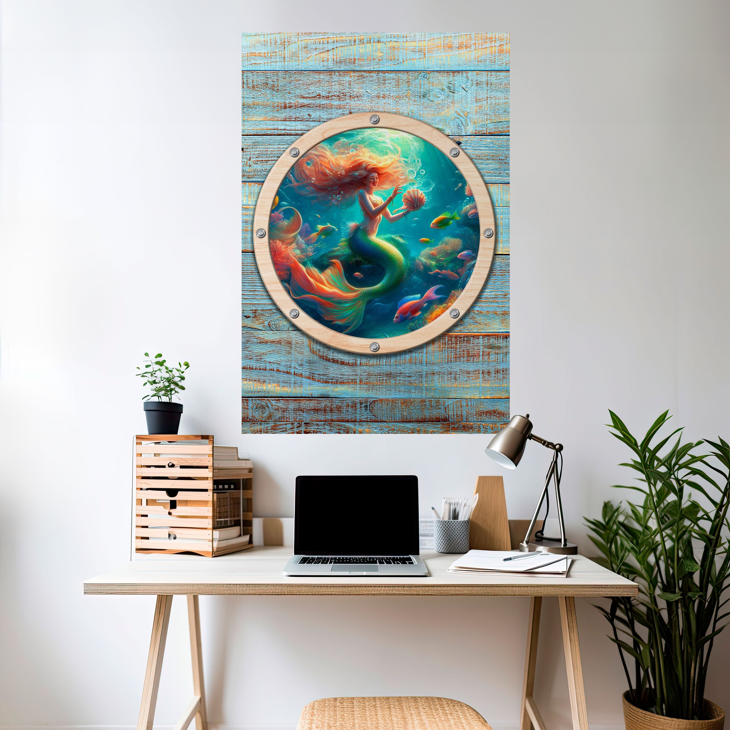MERMAID DREAMS Vertikales Poster zum Abziehen und Aufkleben