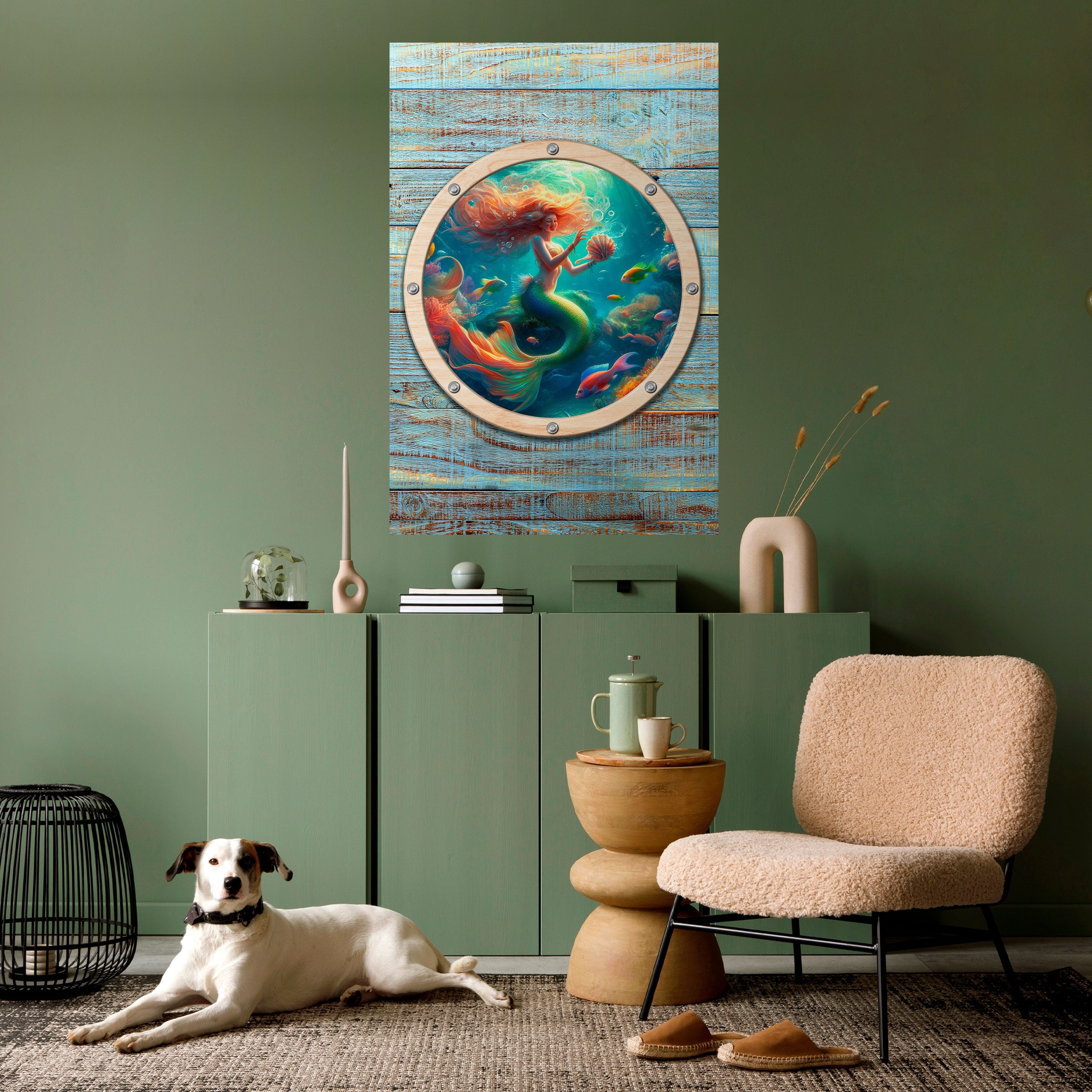 MERMAID DREAMS Vertikales Poster zum Abziehen und Aufkleben