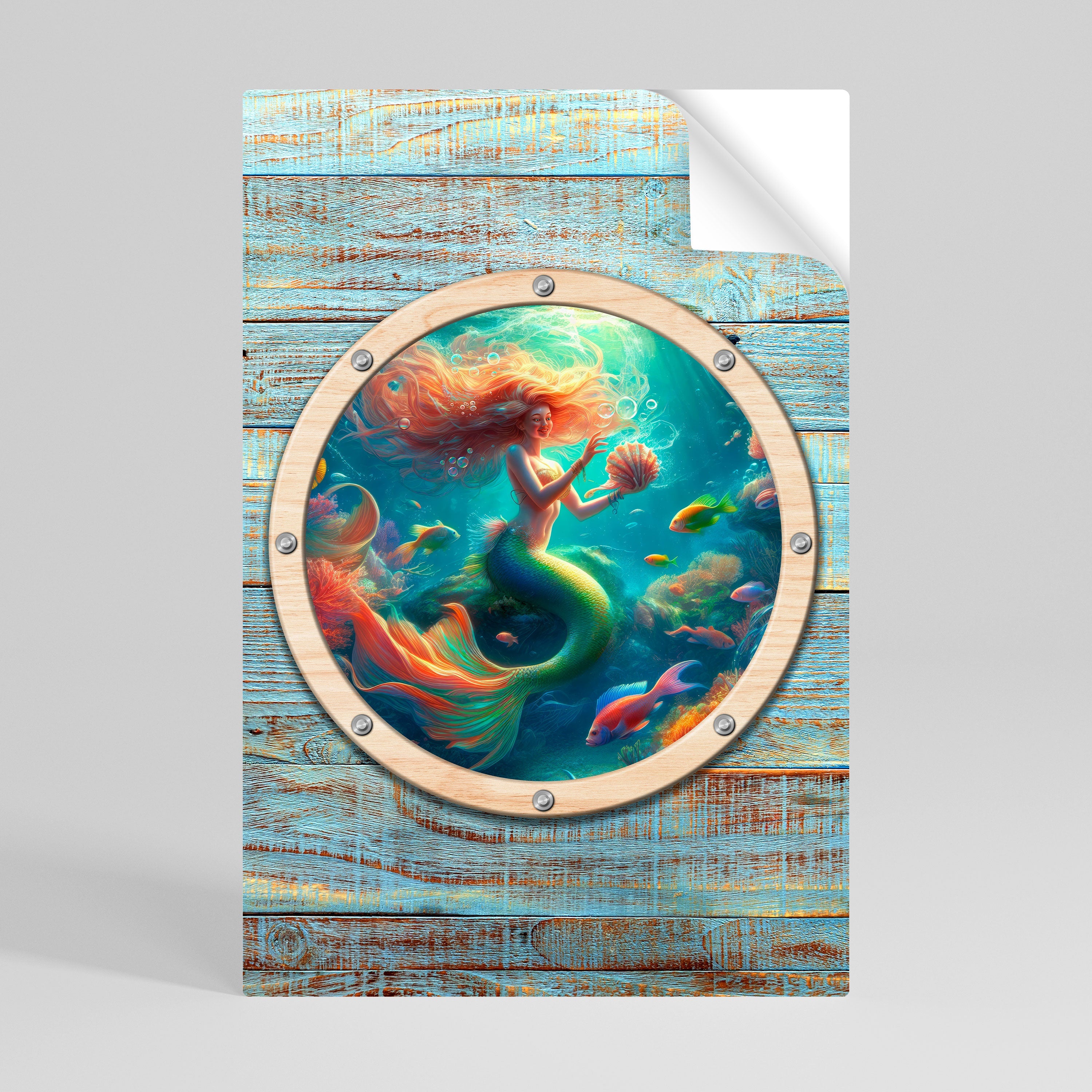 MERMAID DREAMS Vertikales Poster zum Abziehen und Aufkleben