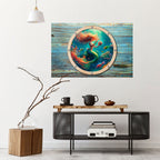 MERMAID DREAMS Selbstklebendes Horizontal-Poster