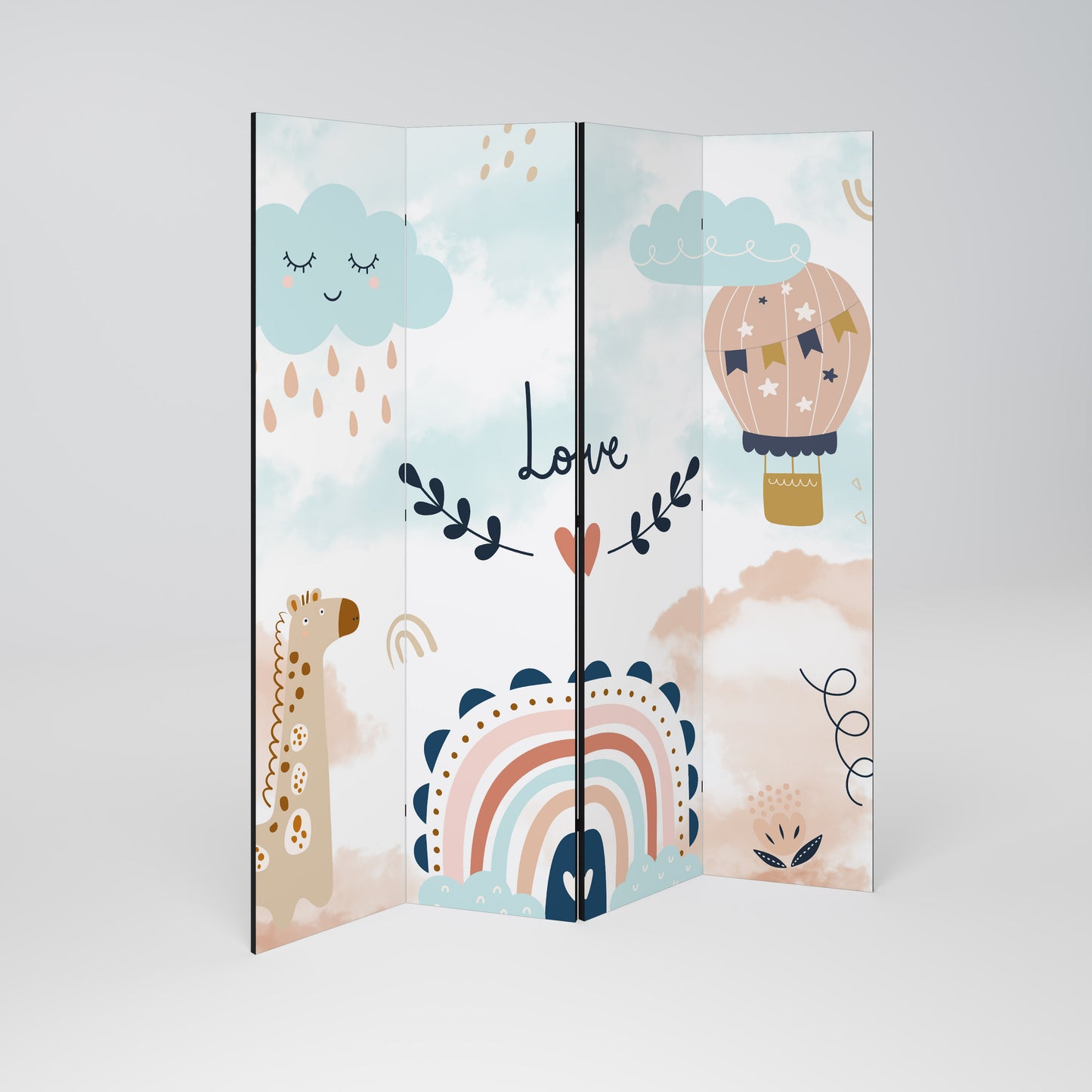 LOVELY DREAMS 4-teiliger Paravent