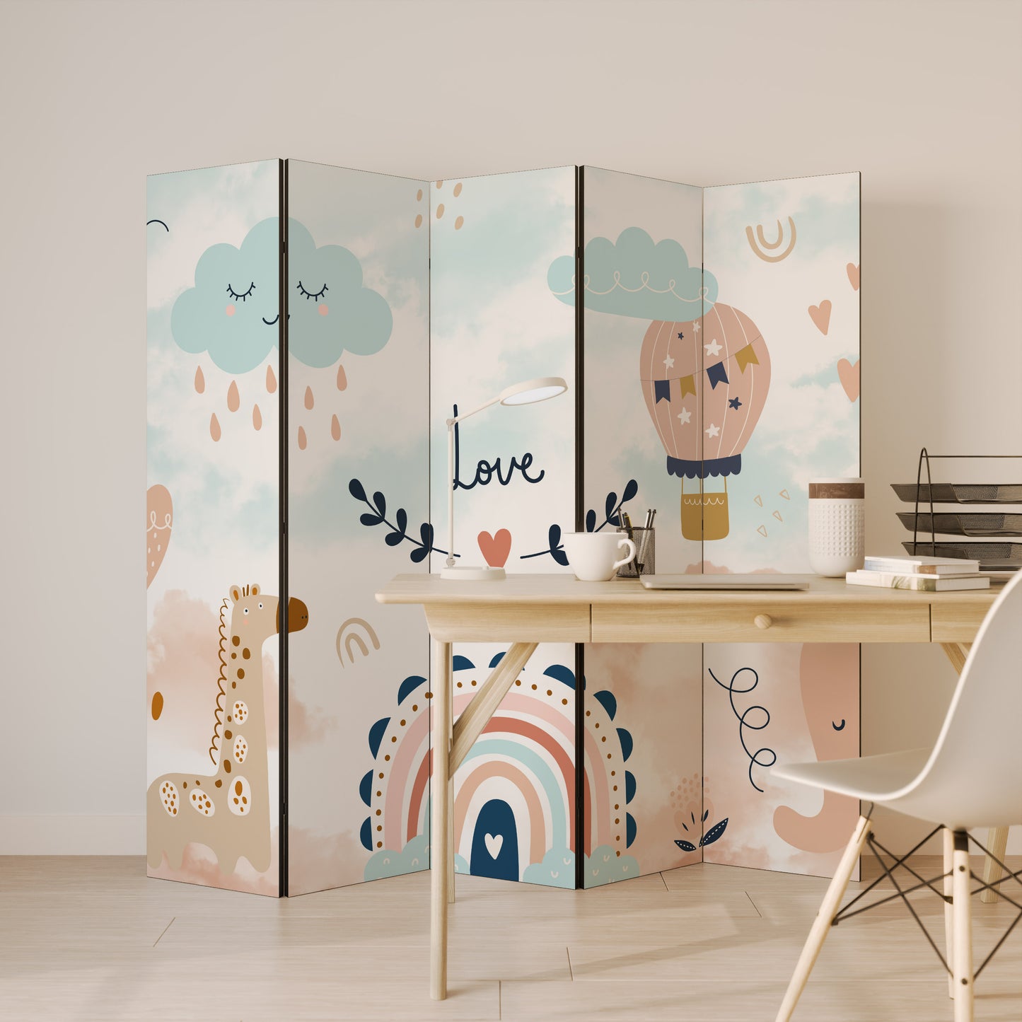 LOVELY DREAMS 5-teiliger Paravent
