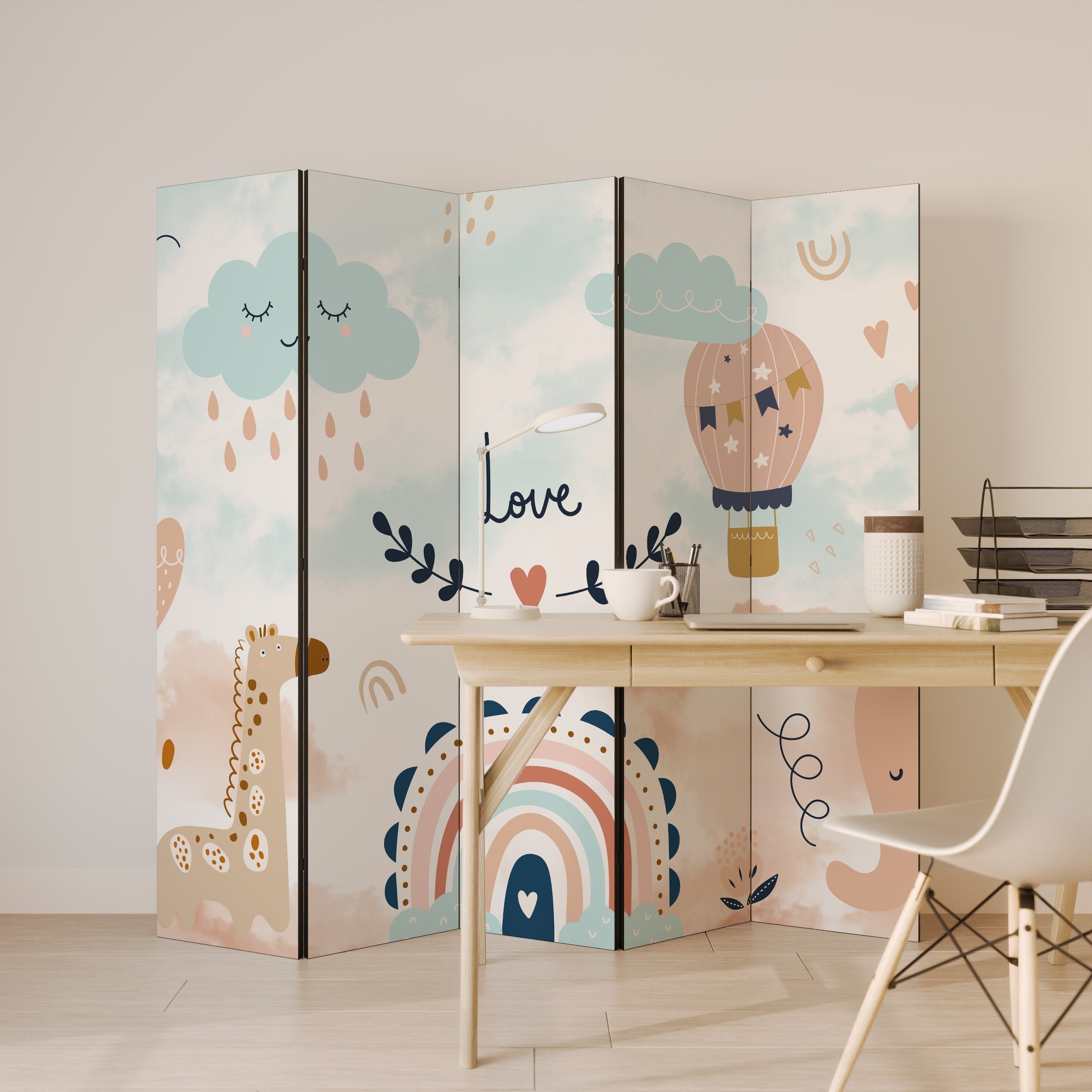 LOVELY DREAMS 5-teiliger Paravent