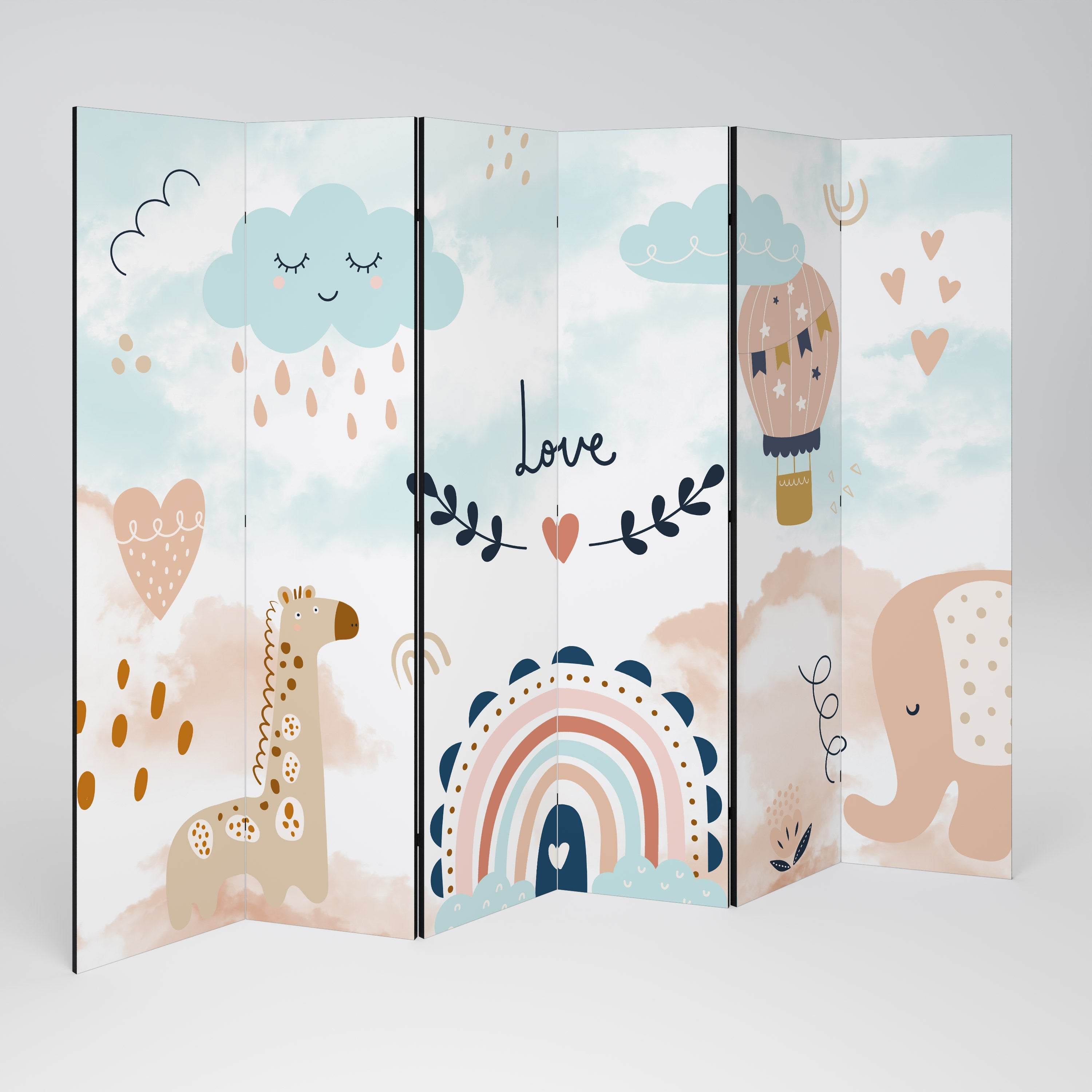 LOVELY DREAMS Dekorativer 6-teiliger Raumteiler