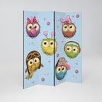 OWLY SQUAD 4-teiliger Paravent
