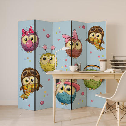 OWLY SQUAD 5-teiliger Paravent