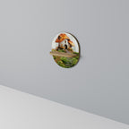 MYSTIC TOADSTOOL Ovales Kunstregal in Eiche-Optik