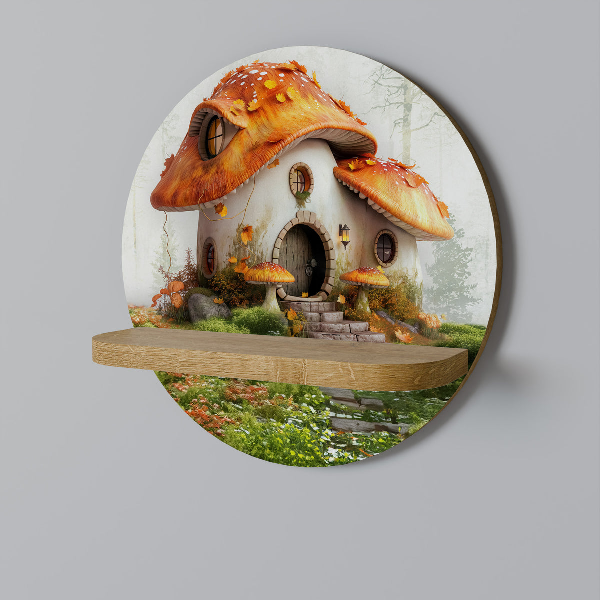 MYSTIC TOADSTOOL Dekoratives Wandregal