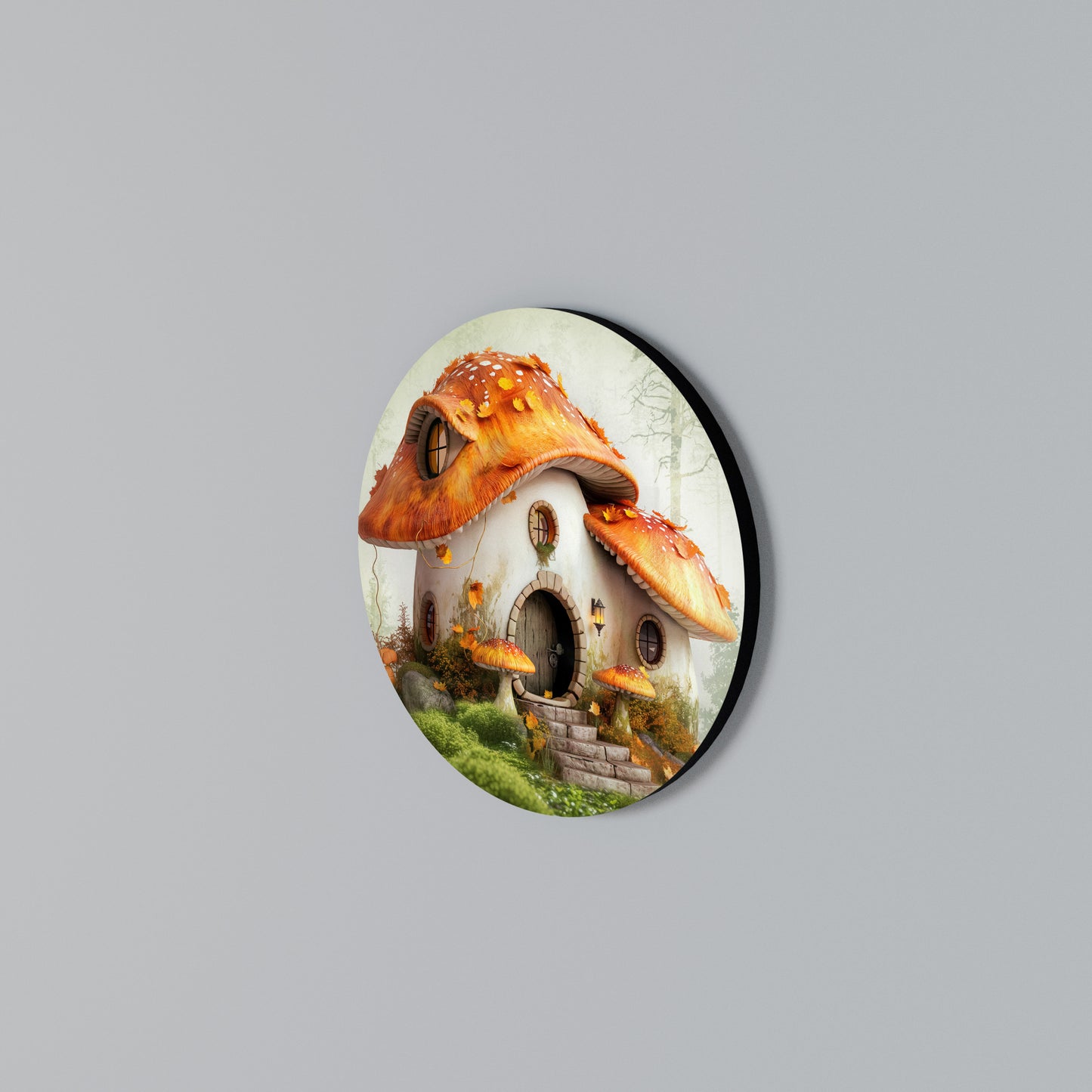 MYSTIC TOADSTOOL Rundes Wandbild