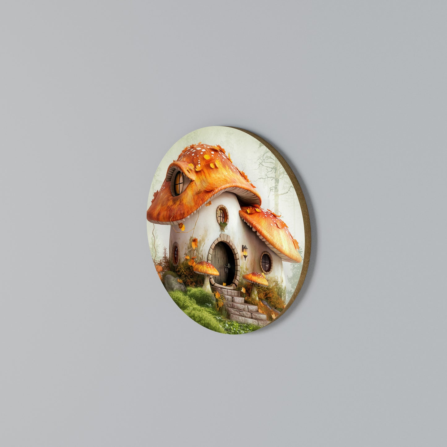MYSTIC TOADSTOOL Rundes Wandbild