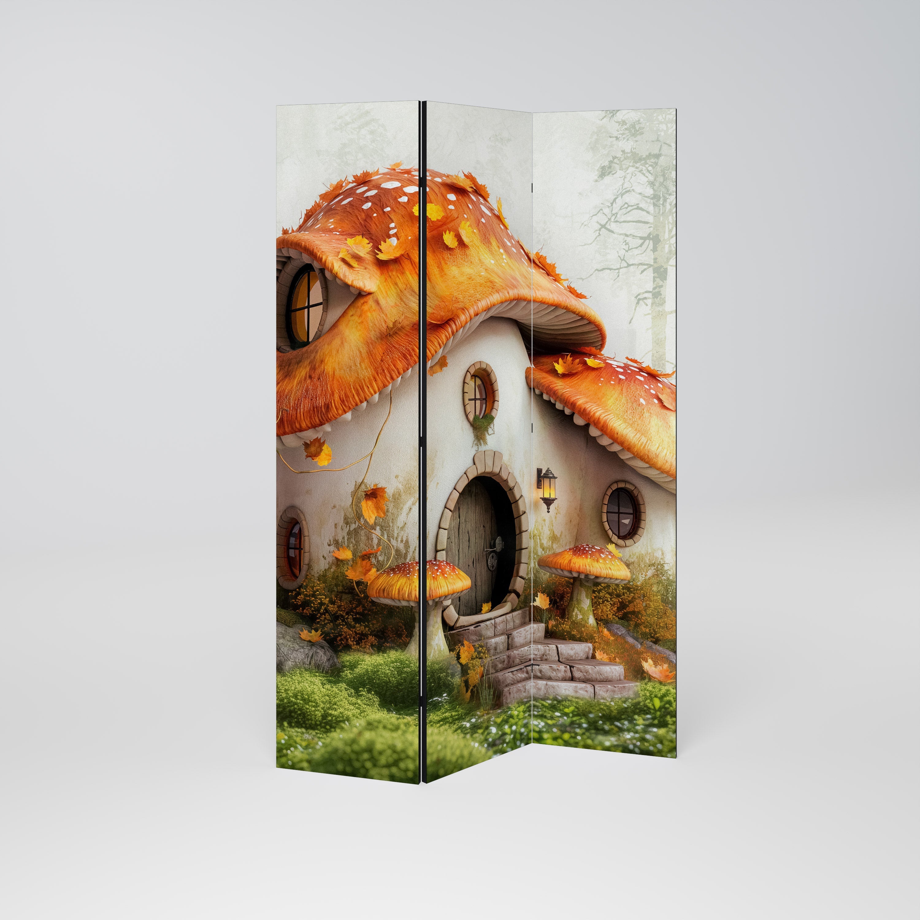 MYSTIC TOADSTOOL Dekorativer 3-teiliger Raumteiler