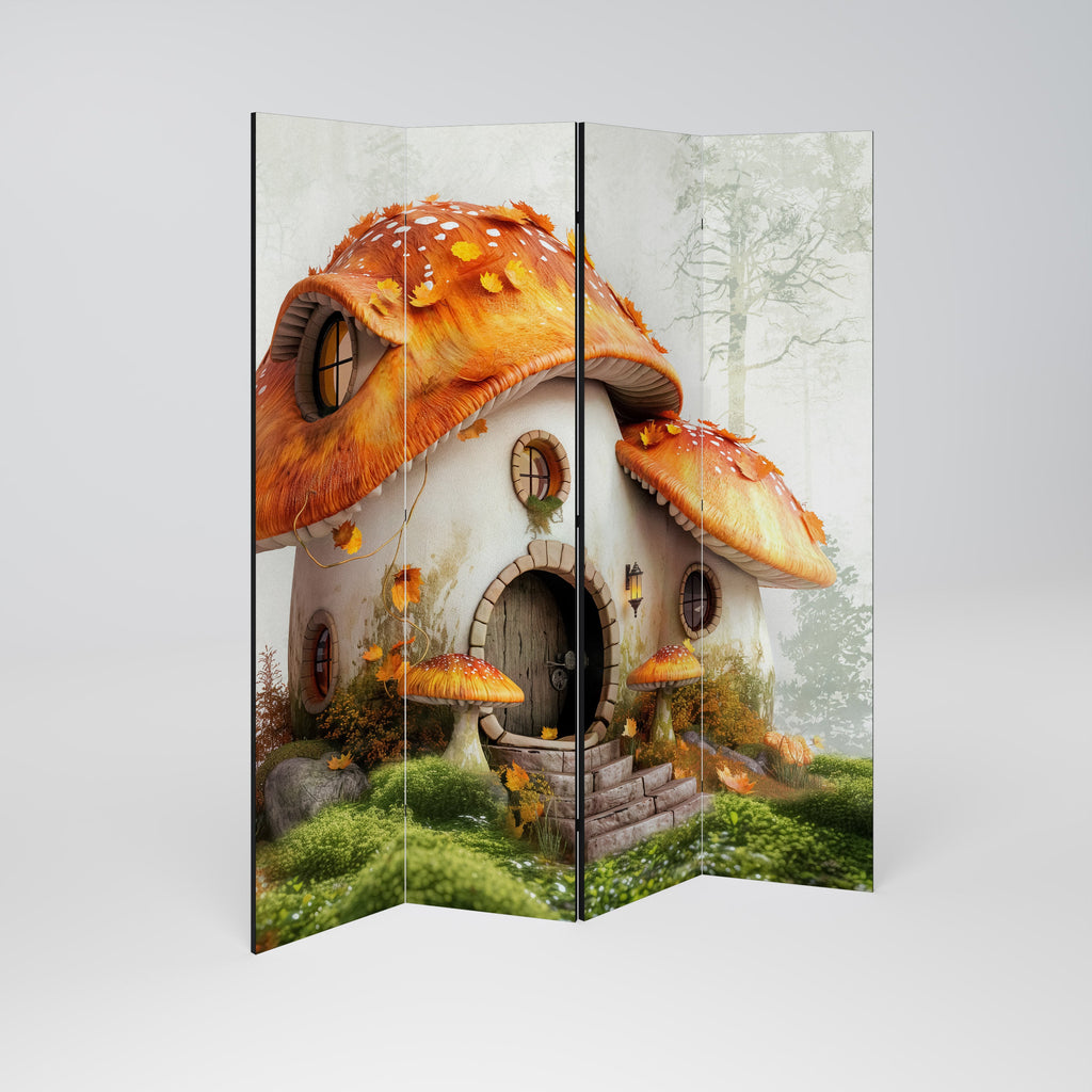 MYSTIC TOADSTOOL Dekorativer 4-teiliger Raumteiler