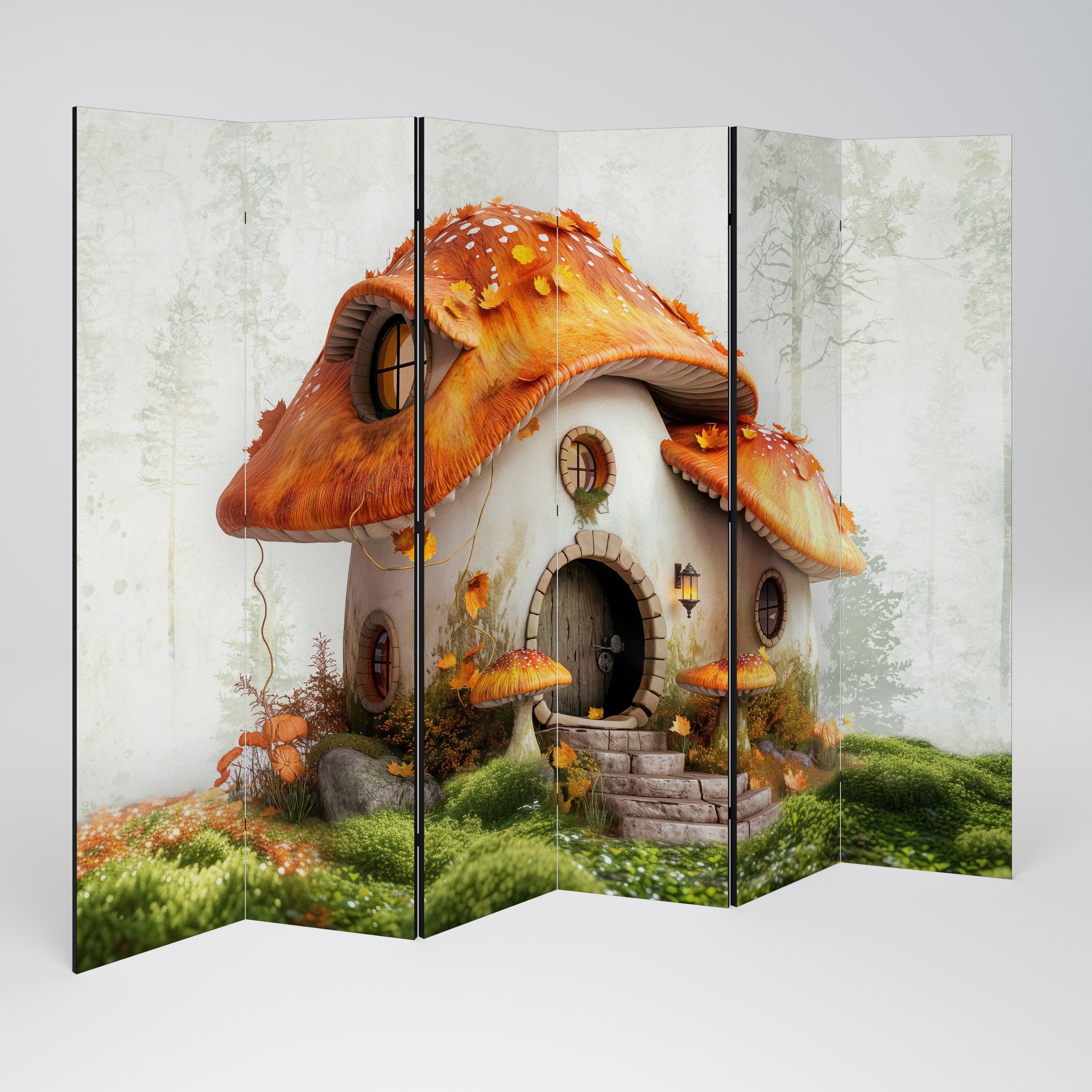 MYSTIC TOADSTOOL Dekorativer 6-teiliger Raumteiler