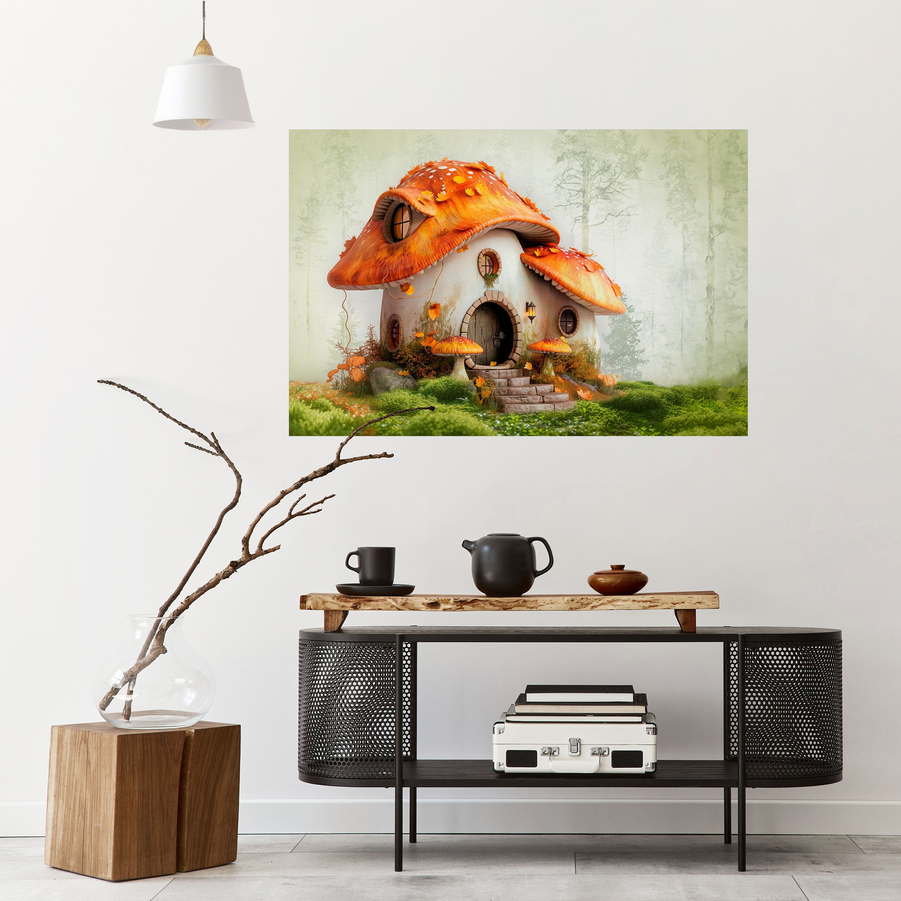 MYSTIC TOADSTOOL Selbstklebendes Horizontal-Poster