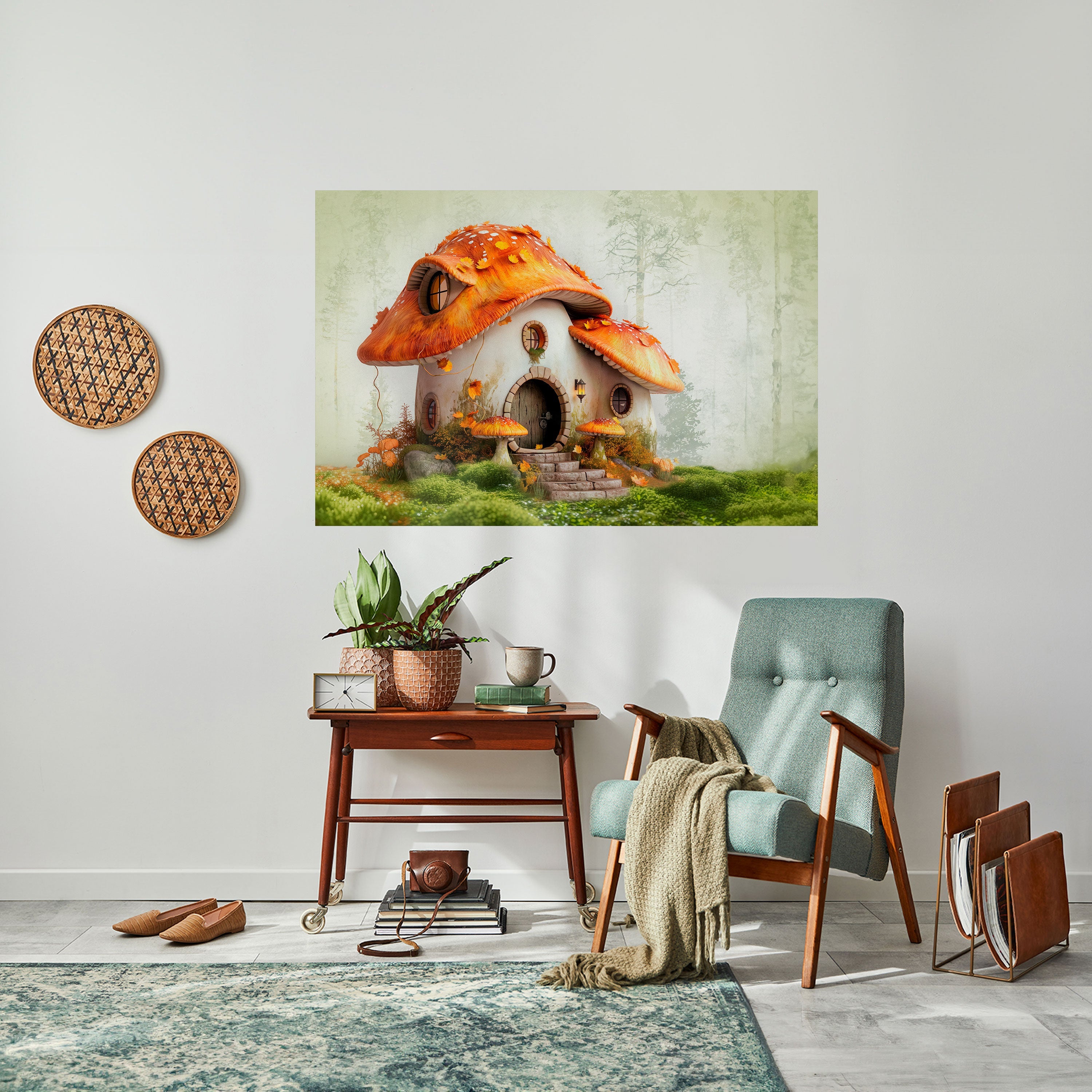 MYSTIC TOADSTOOL Selbstklebendes Horizontal-Poster