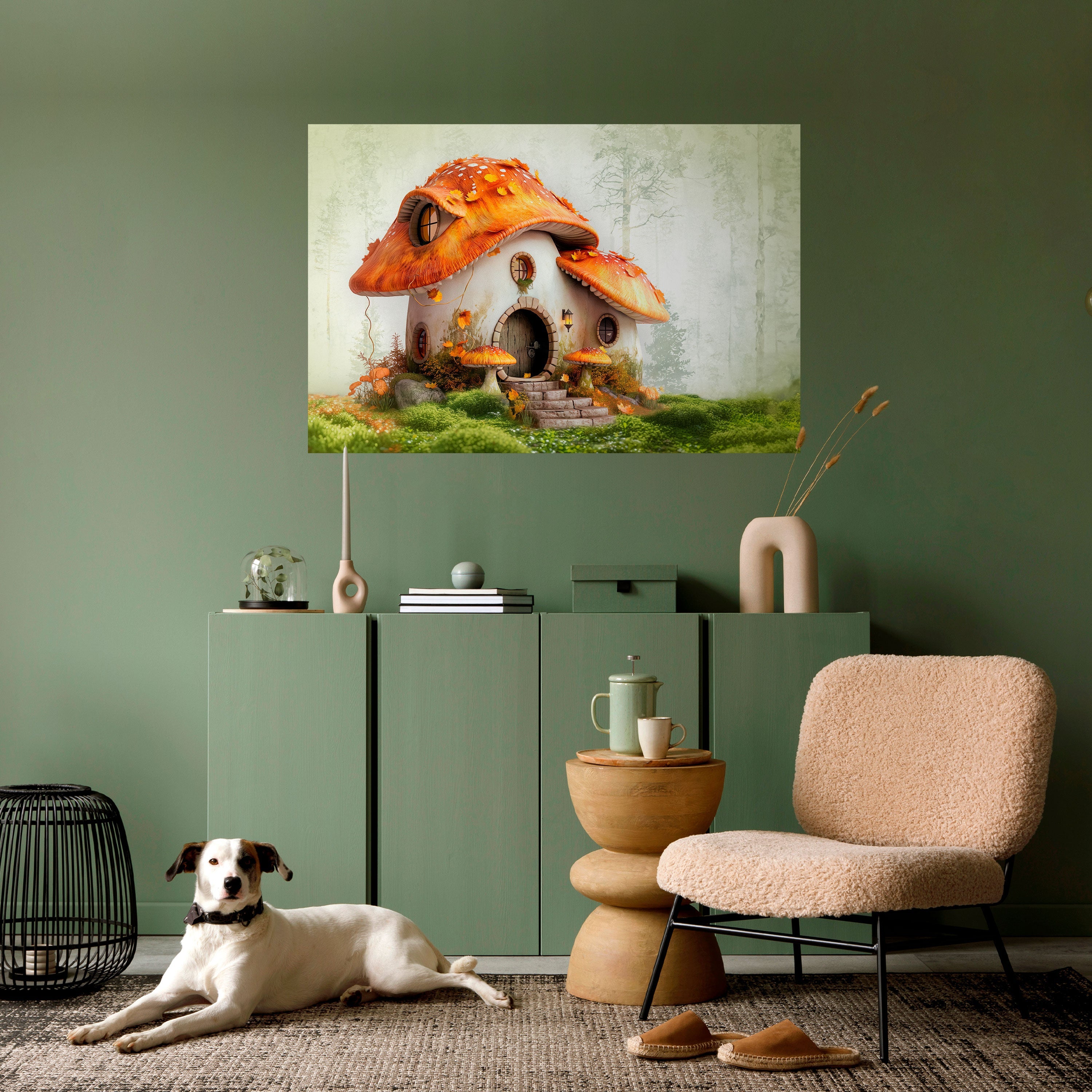 MYSTIC TOADSTOOL Selbstklebendes Horizontal-Poster
