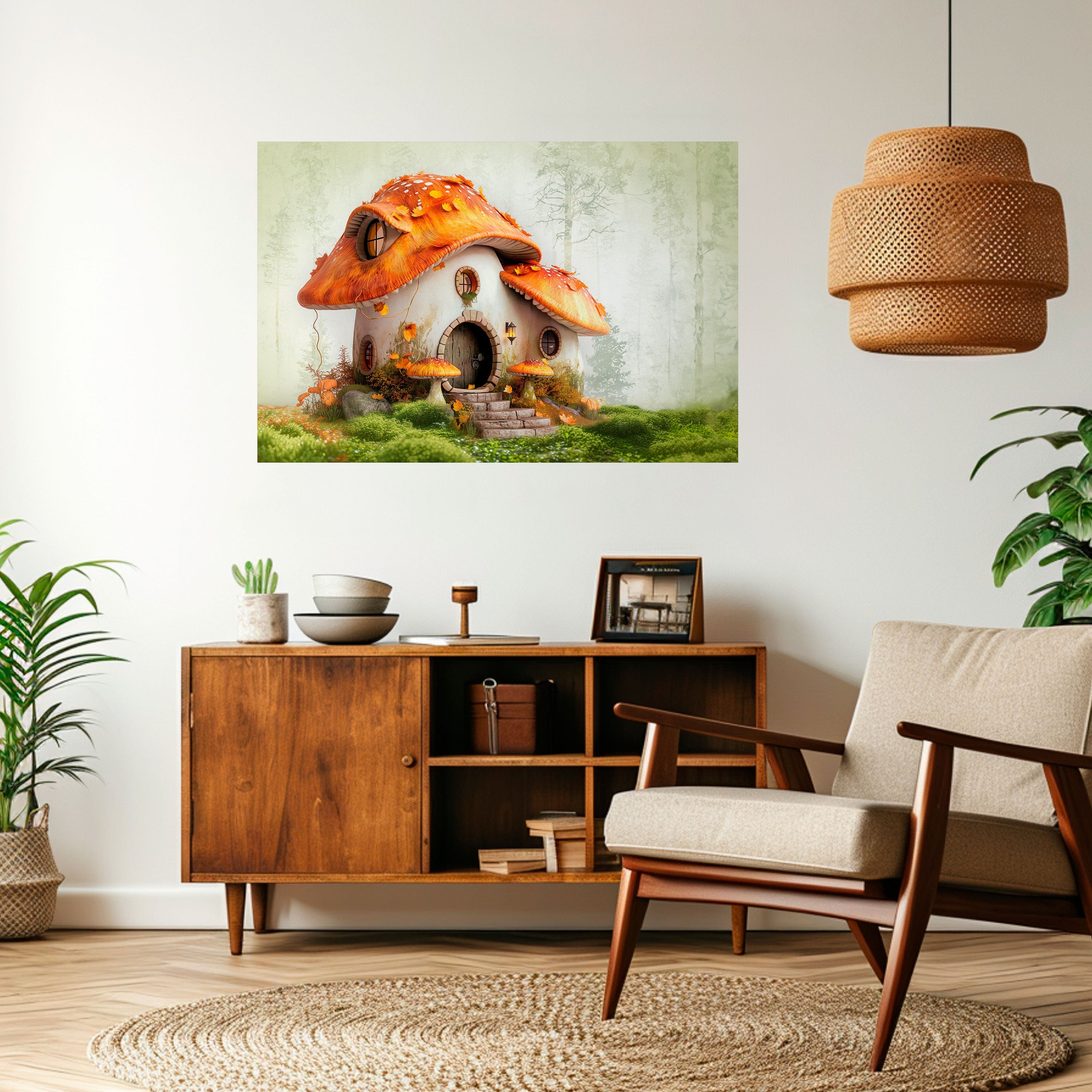 MYSTIC TOADSTOOL Selbstklebendes Horizontal-Poster