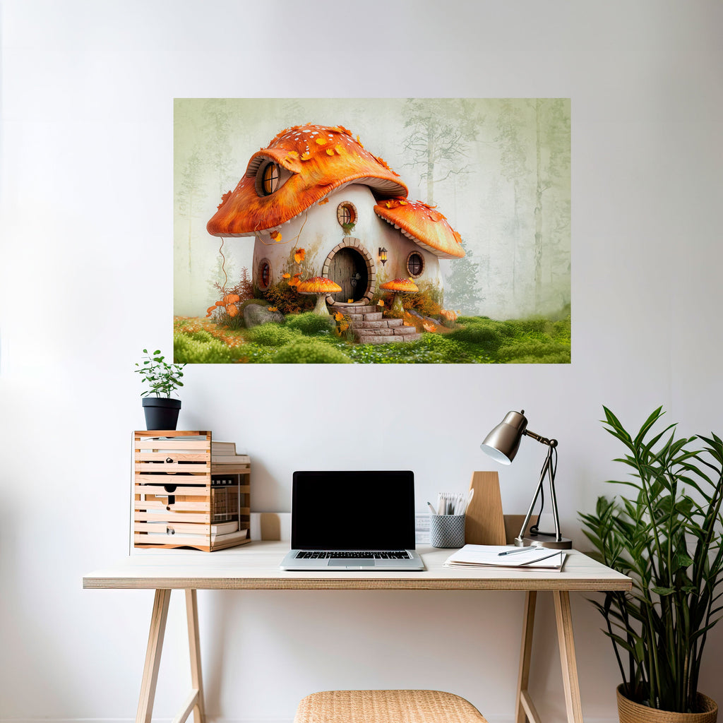 MYSTIC TOADSTOOL Selbstklebendes Horizontal-Poster