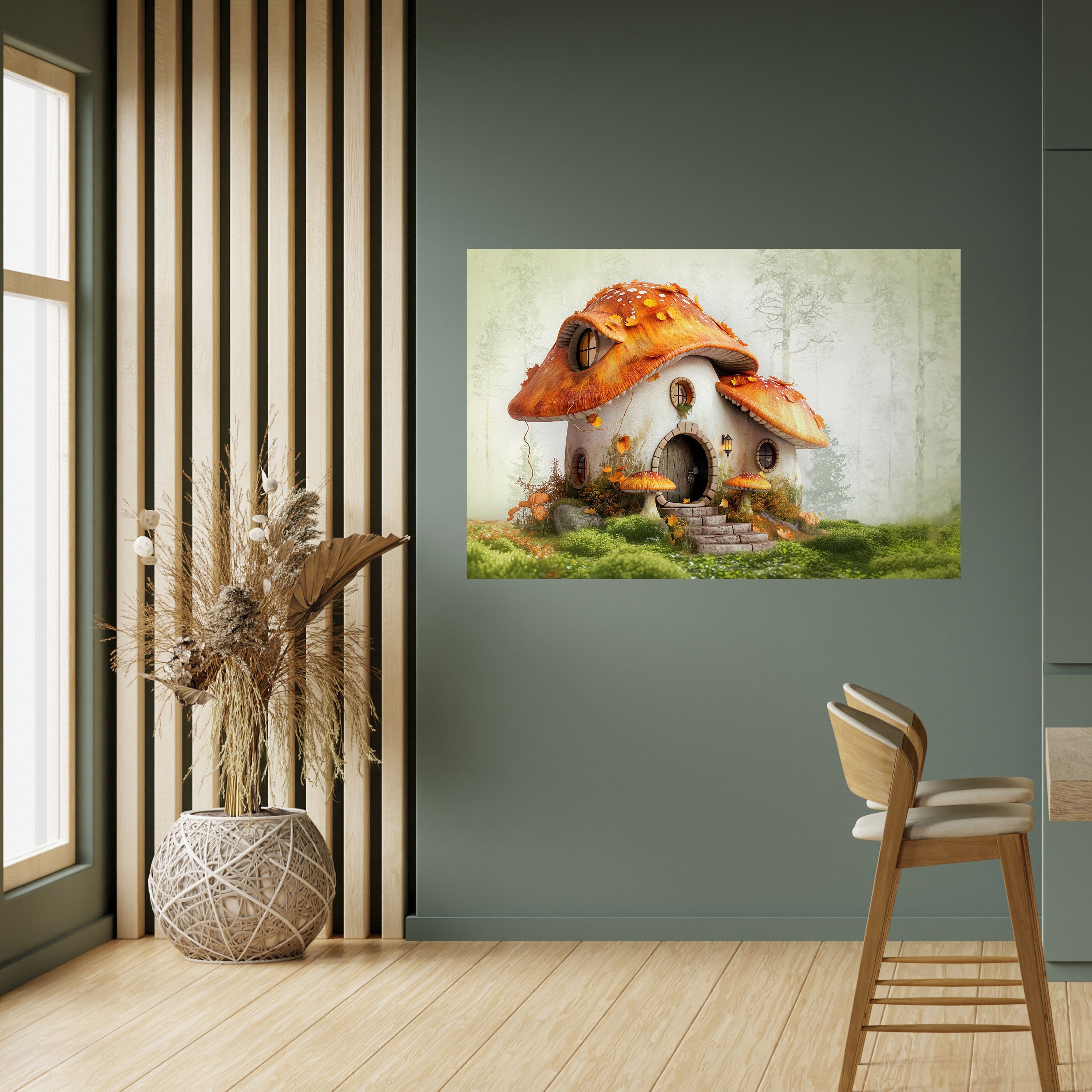 MYSTIC TOADSTOOL Selbstklebendes Horizontal-Poster