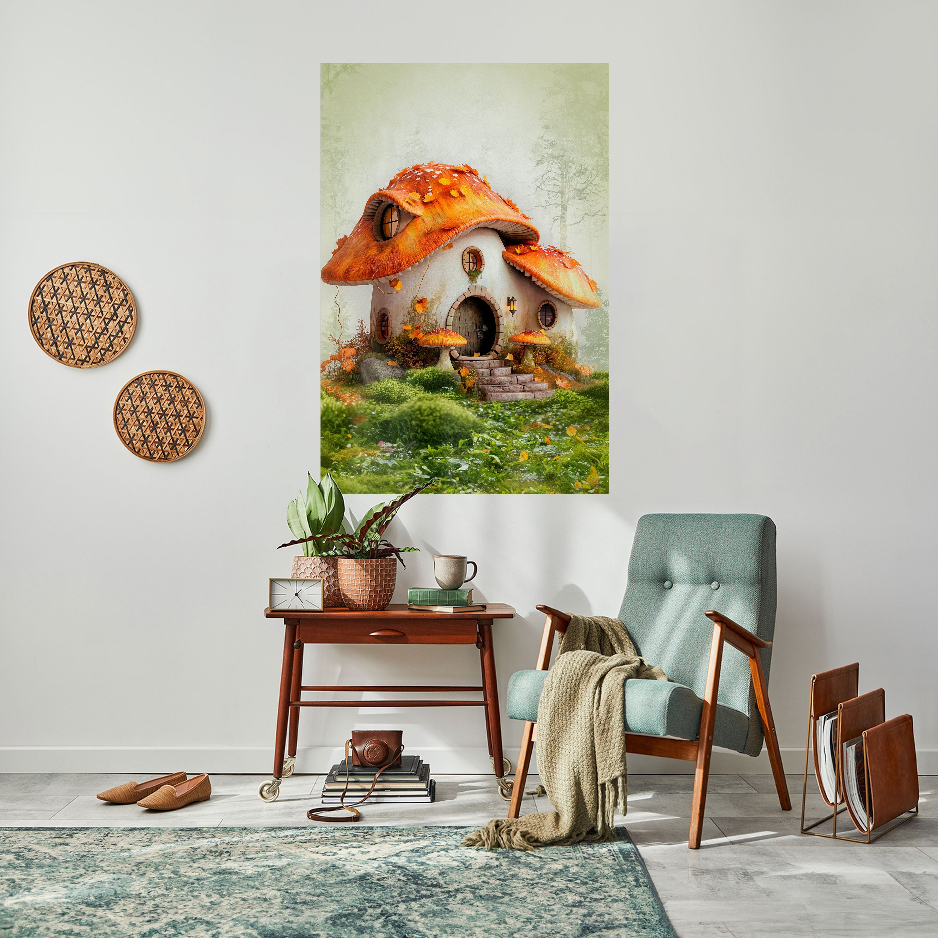 MYSTIC TOADSTOOL Vertikales Poster zum Abziehen und Aufkleben