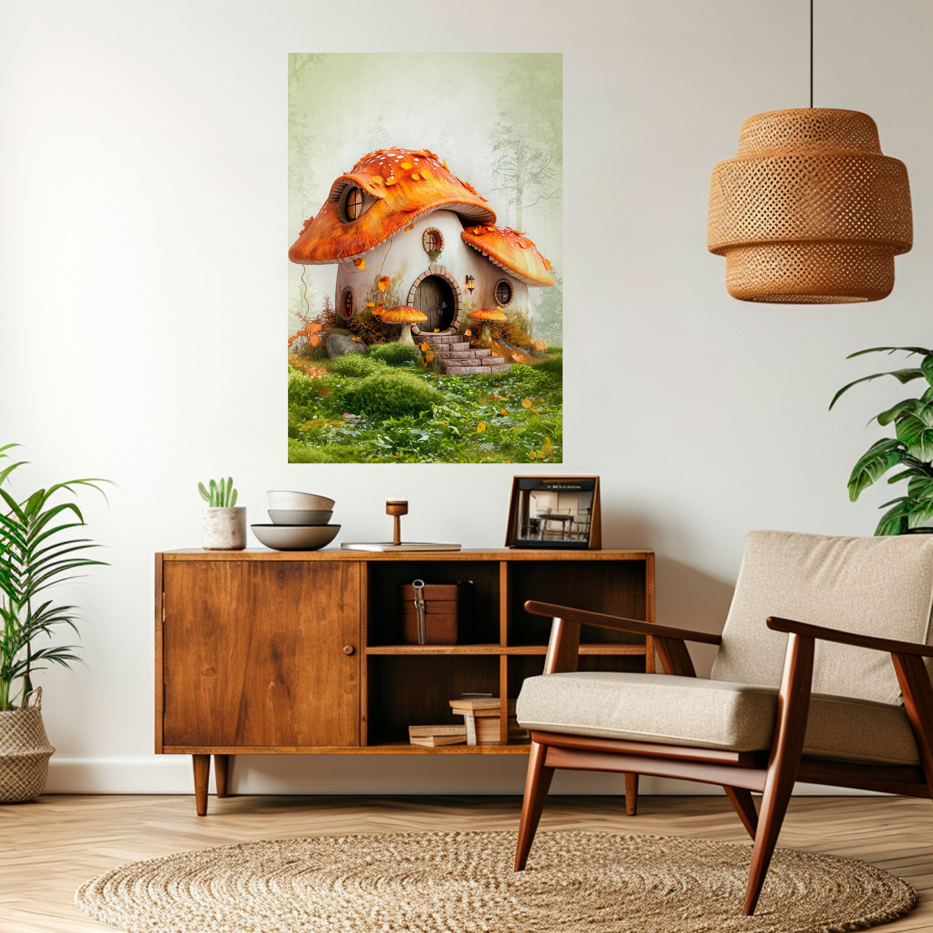 MYSTIC TOADSTOOL Vertikales Poster zum Abziehen und Aufkleben