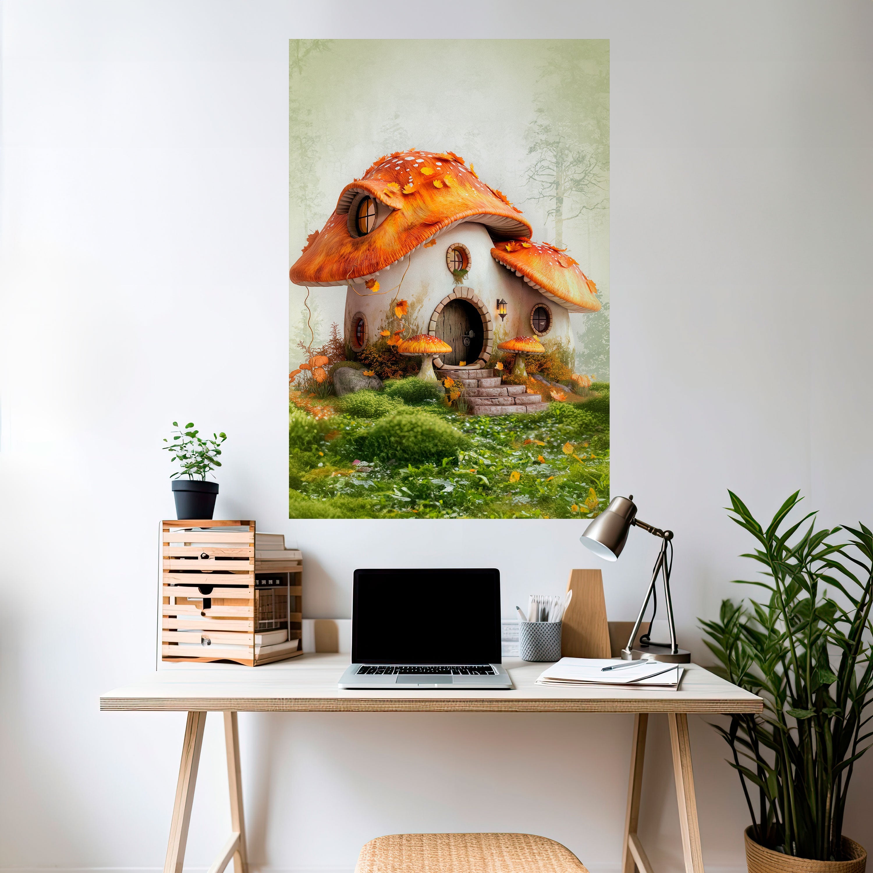 MYSTIC TOADSTOOL Vertikales Poster zum Abziehen und Aufkleben