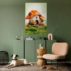 MYSTIC TOADSTOOL Selbstklebendes Poster - Hochformat