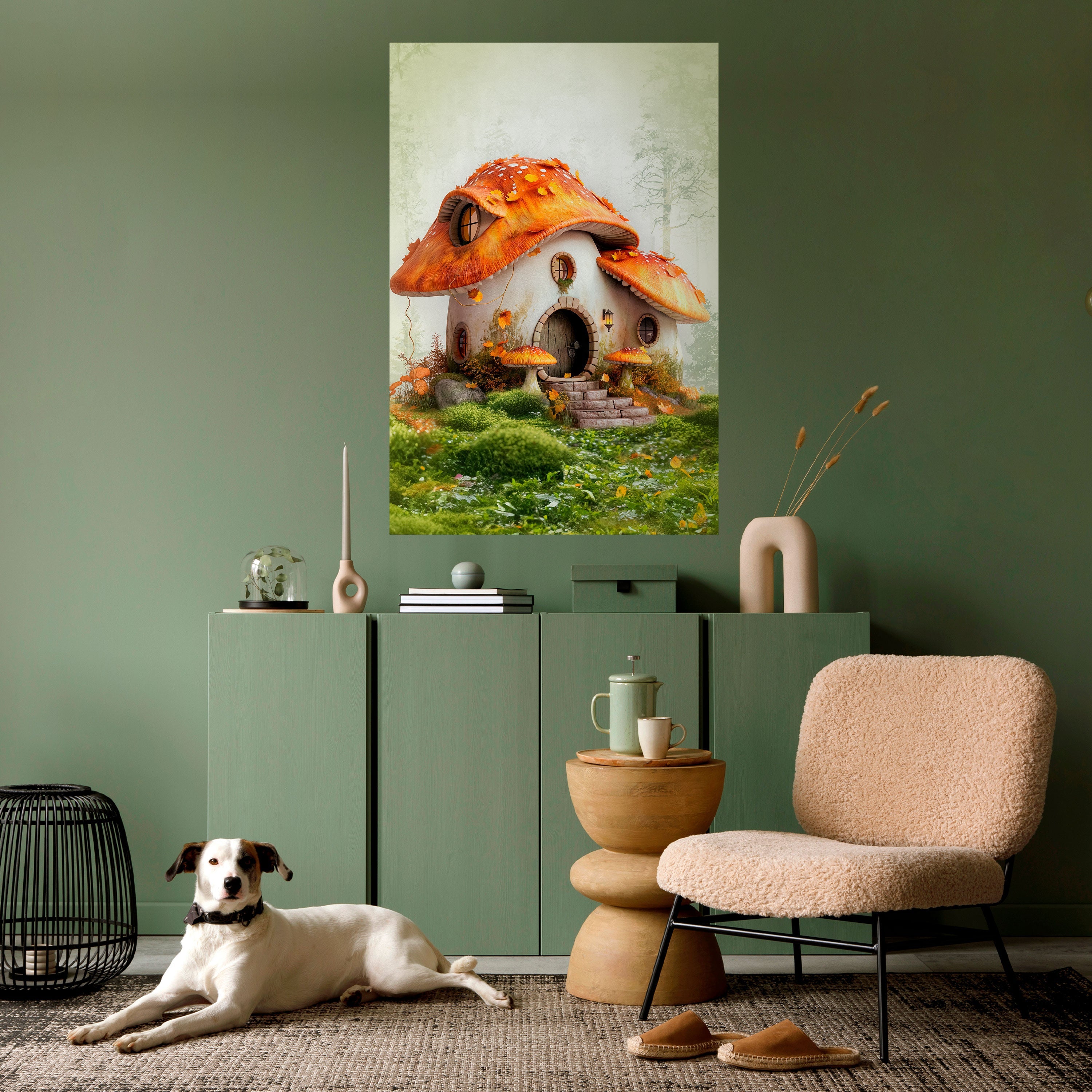 MYSTIC TOADSTOOL Vertikales Poster zum Abziehen und Aufkleben