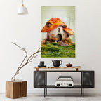 MYSTIC TOADSTOOL Selbstklebendes Poster - Hochformat