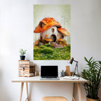 MYSTIC TOADSTOOL Selbstklebendes Poster - Hochformat