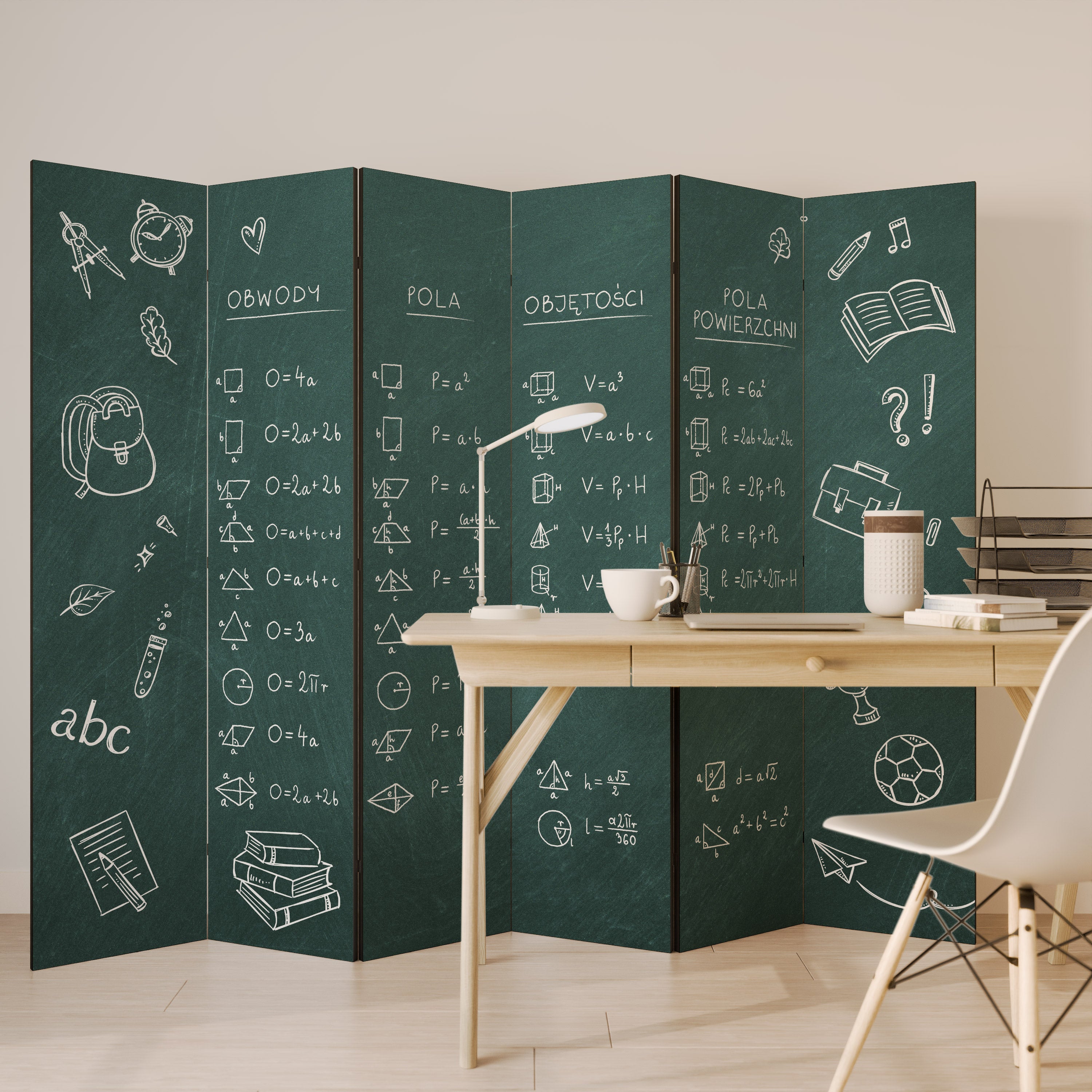 MATH LESSON 6-Panel Room Divider