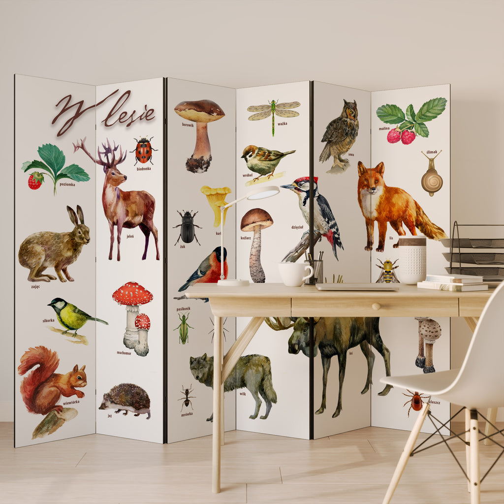 FOREST LESSON 6-teiliger Paravent