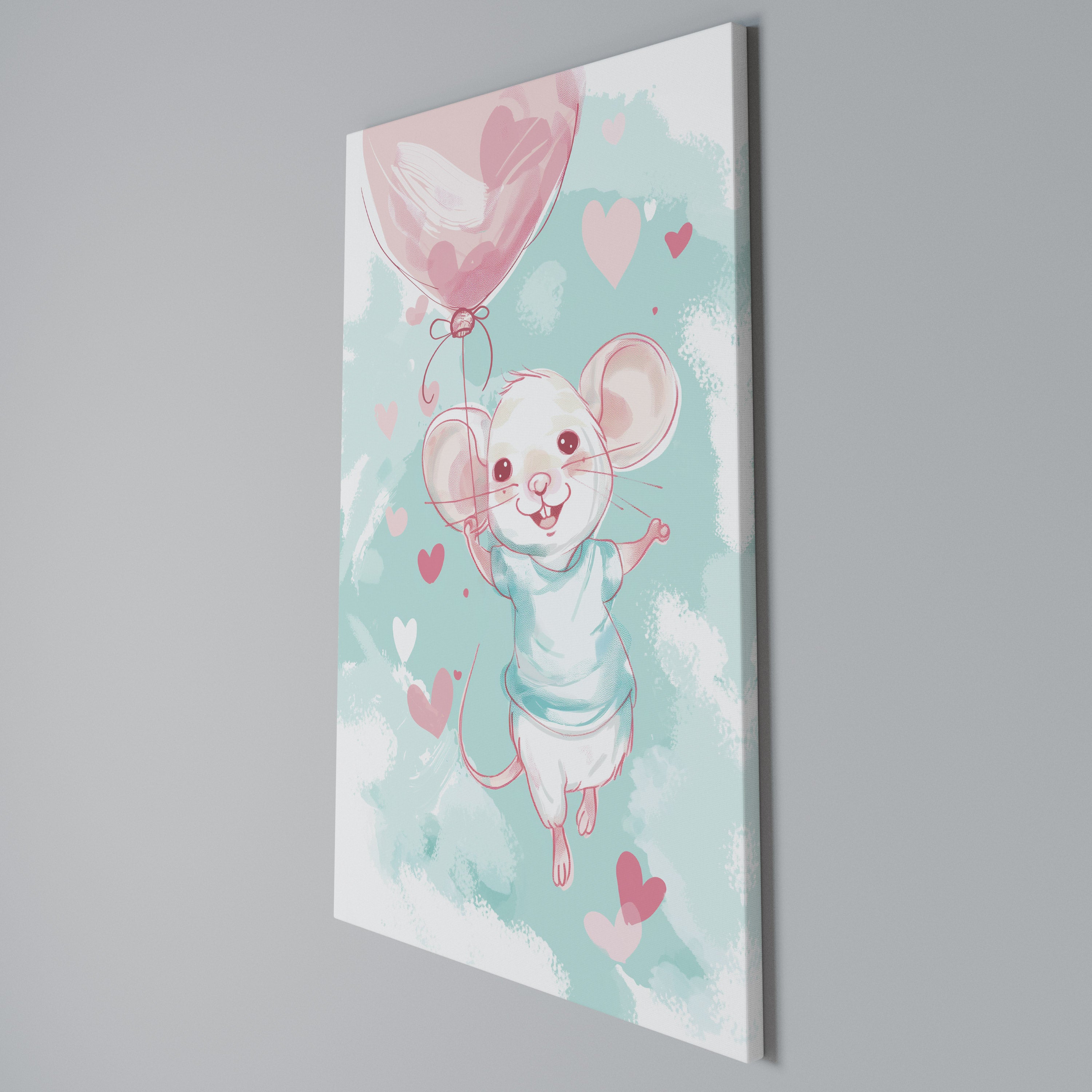 MOUSY FLOW Vertical Canvas Print