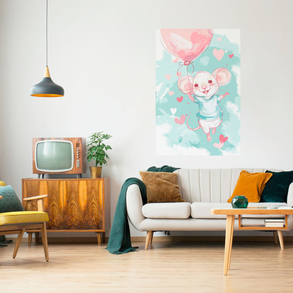 MOUSY FLOW Vertikales Poster zum Abziehen und Aufkleben