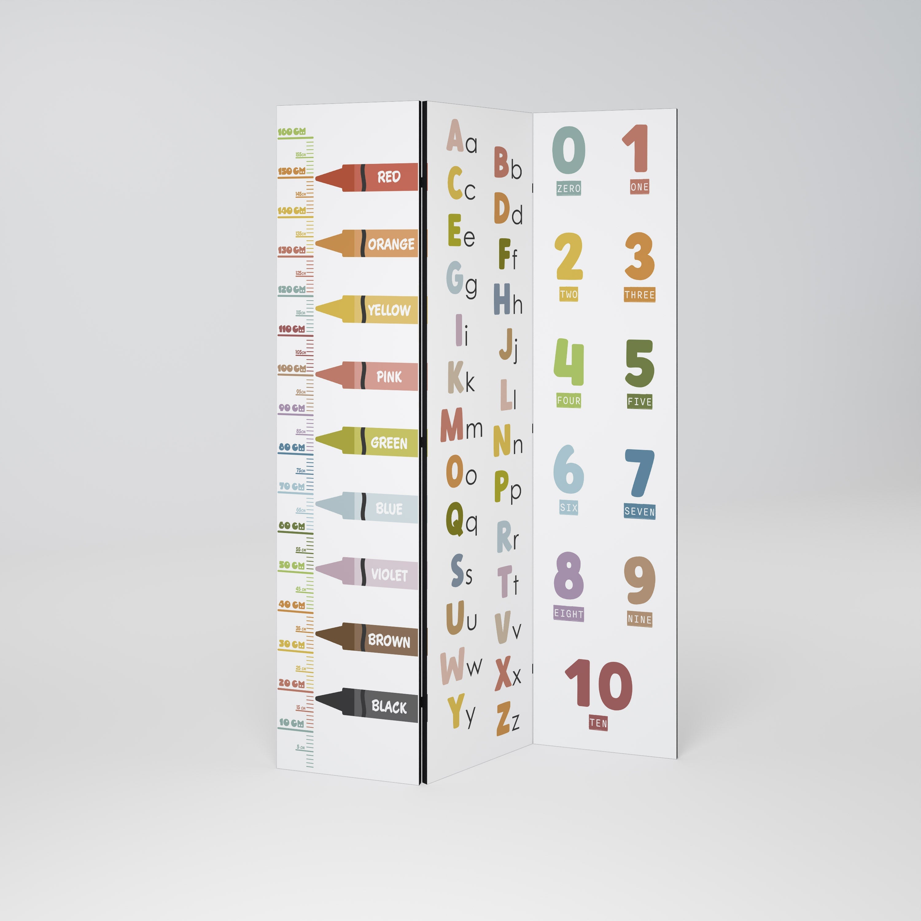 HAPPY LANGUAGE Dekorativer 3-teiliger Raumteiler