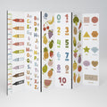 HAPPY LANGUAGE 6-Panel Room Divider
