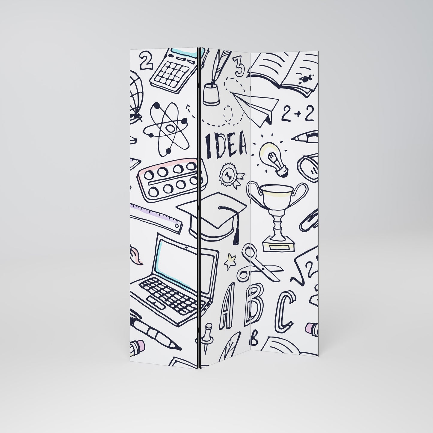 SCHOOL STUFF 3-teiliger Paravent