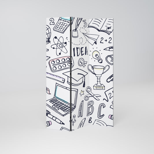 SCHOOL STUFF 3-Panel Room Divider