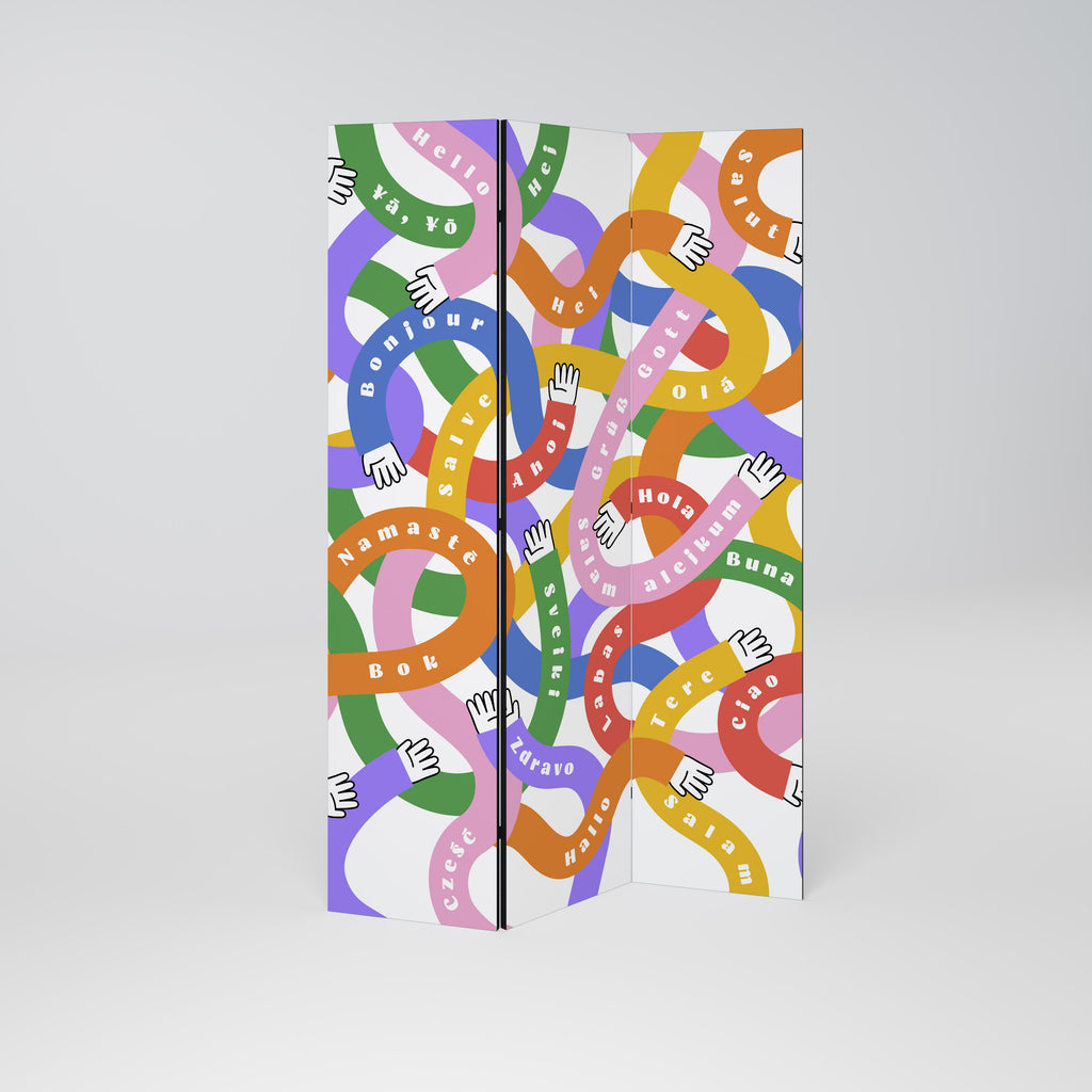 HELLO THERE 3-teiliger Paravent