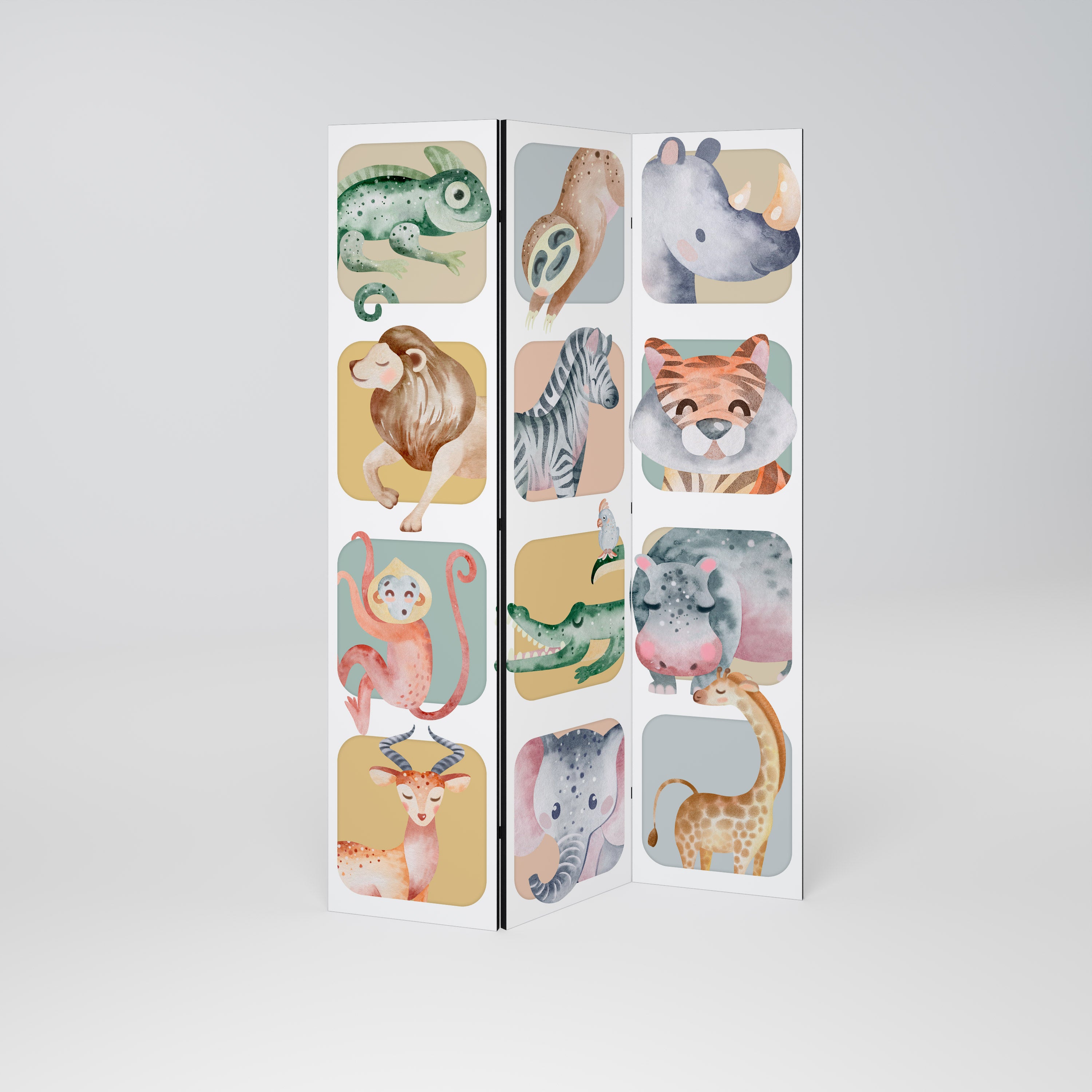 TROPICAL SQUAD 3-teiliger Paravent