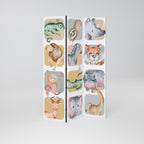 TROPICAL SQUAD Dekorativer Paravent - 3-teilig