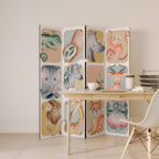 TROPICAL SQUAD Dekorativer Paravent - 4-teilig
