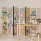 TROPICAL SQUAD Dekorativer Paravent - 6-teilig
