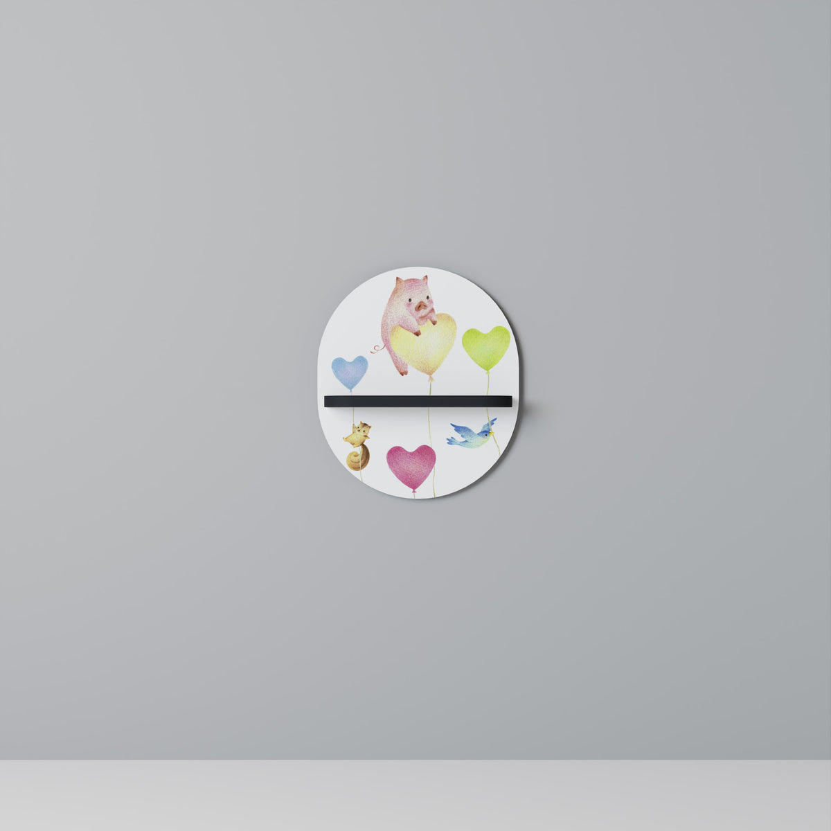 BALLOON FRIENDS Art Shelf
