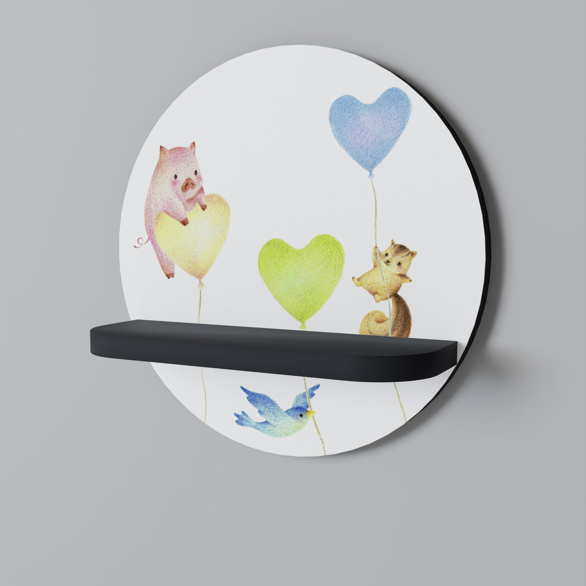BALLOON FRIENDS Dekoratives Wandregal