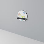 BALLOON FRIENDS Rundes Kunstregal in Schwarz