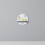 BALLOON FRIENDS Rundes Kunstregal in Schwarz