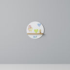 BALLOON FRIENDS Rundes Kunstregal in Eiche-Optik