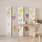 BALLOON FRIENDS Dekorativer Paravent - 5-teilig