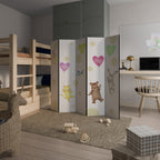 BALLOON FRIENDS Dekorativer Paravent - 5-teilig